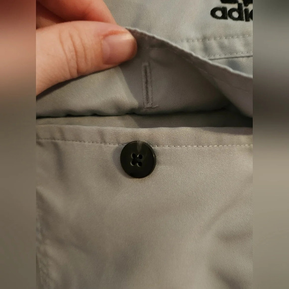 ADIDAS CLIMALITE grey golf pants activewear performance men size 34x32 - Picture 3 of 12